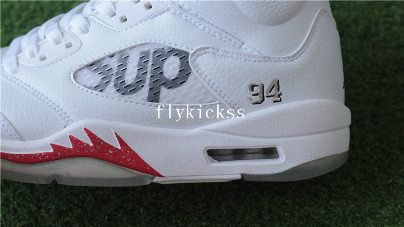 Air Jordan 5 Retro Supreme White